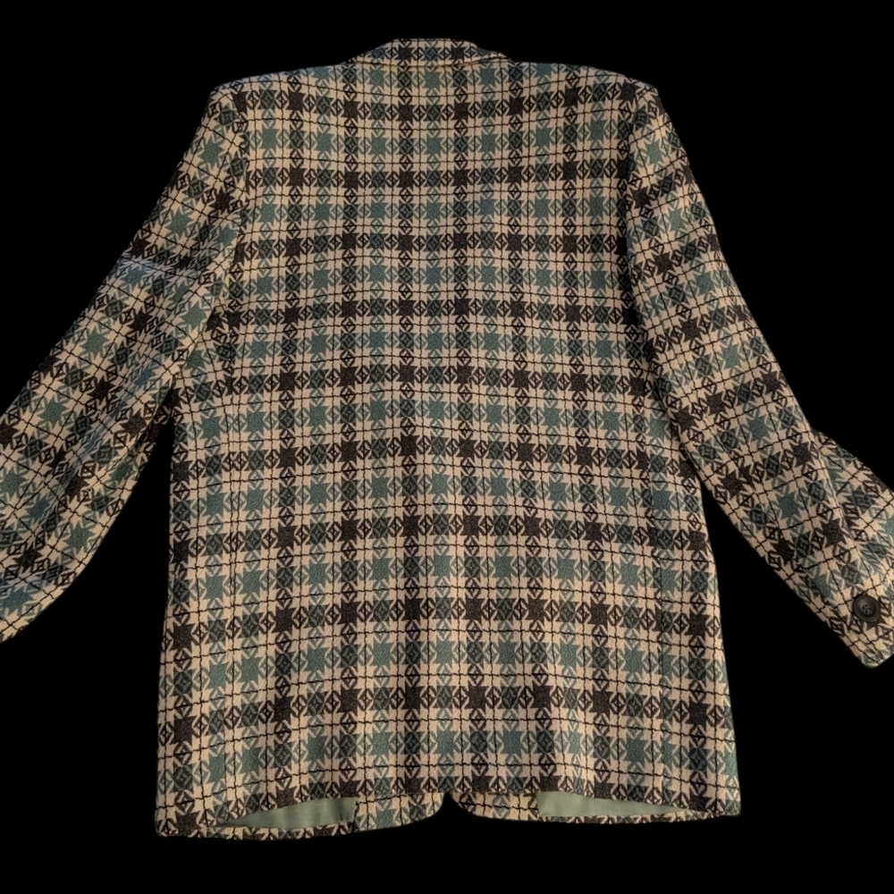 Pappagallo Blue and White Plaid Blazer - Picture 4 of 4